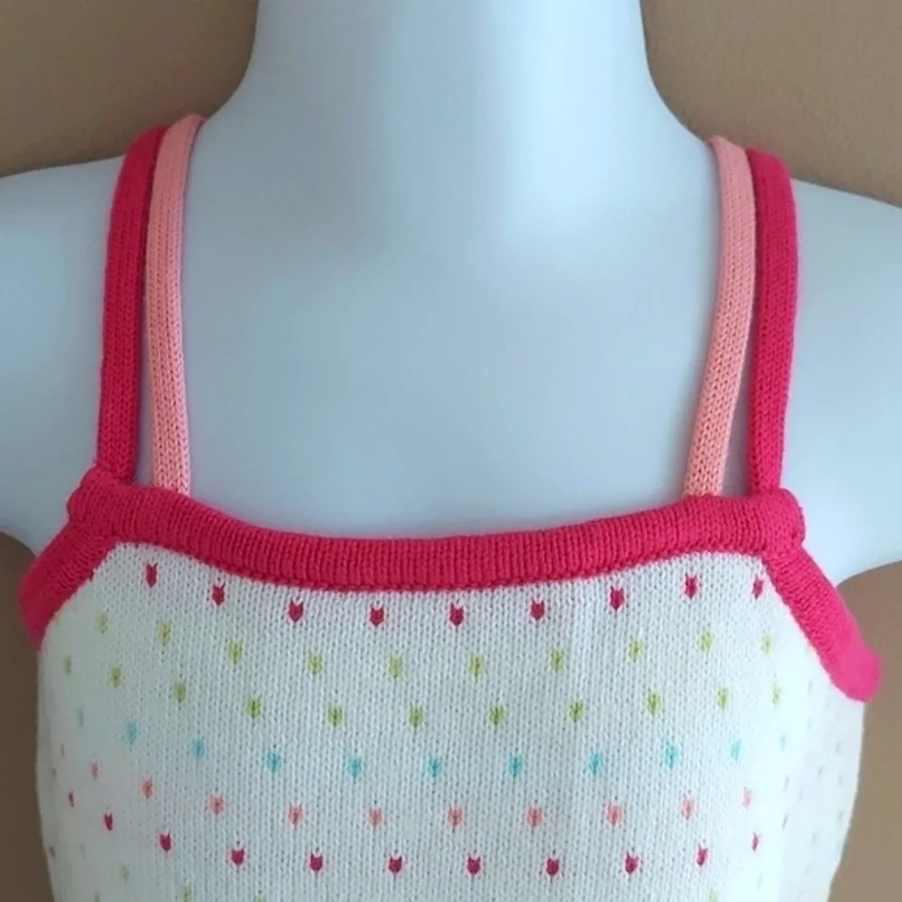 Gymboree knit strappy tank top with open slit back - 18-24 months